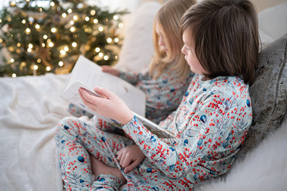 Kids Christmas Pajama Set – Frosted Berry Holiday PJs