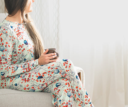 Women Modal Lounge Set – Buttery Soft Frosted Berries | Moonberri