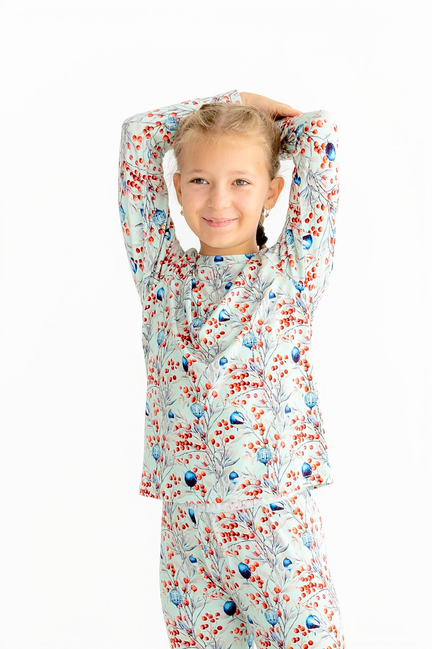 Kids Frosted Berry Pajama Set – Ultra-Soft 2-Piece Winter PJs