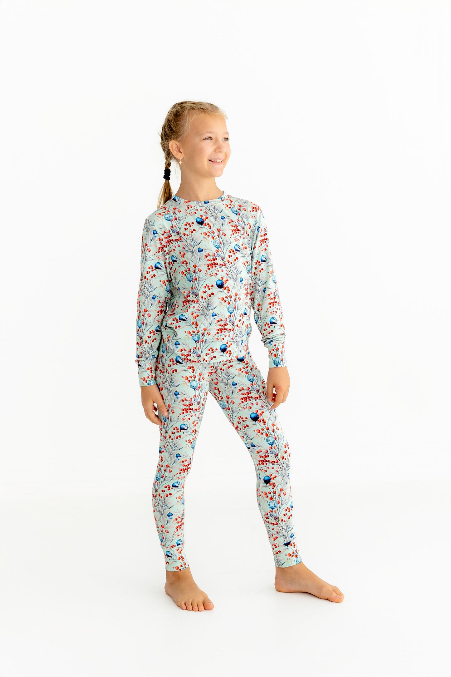 Kids Frosted Berry Pajama Set – Ultra-Soft 2-Piece Winter PJs
