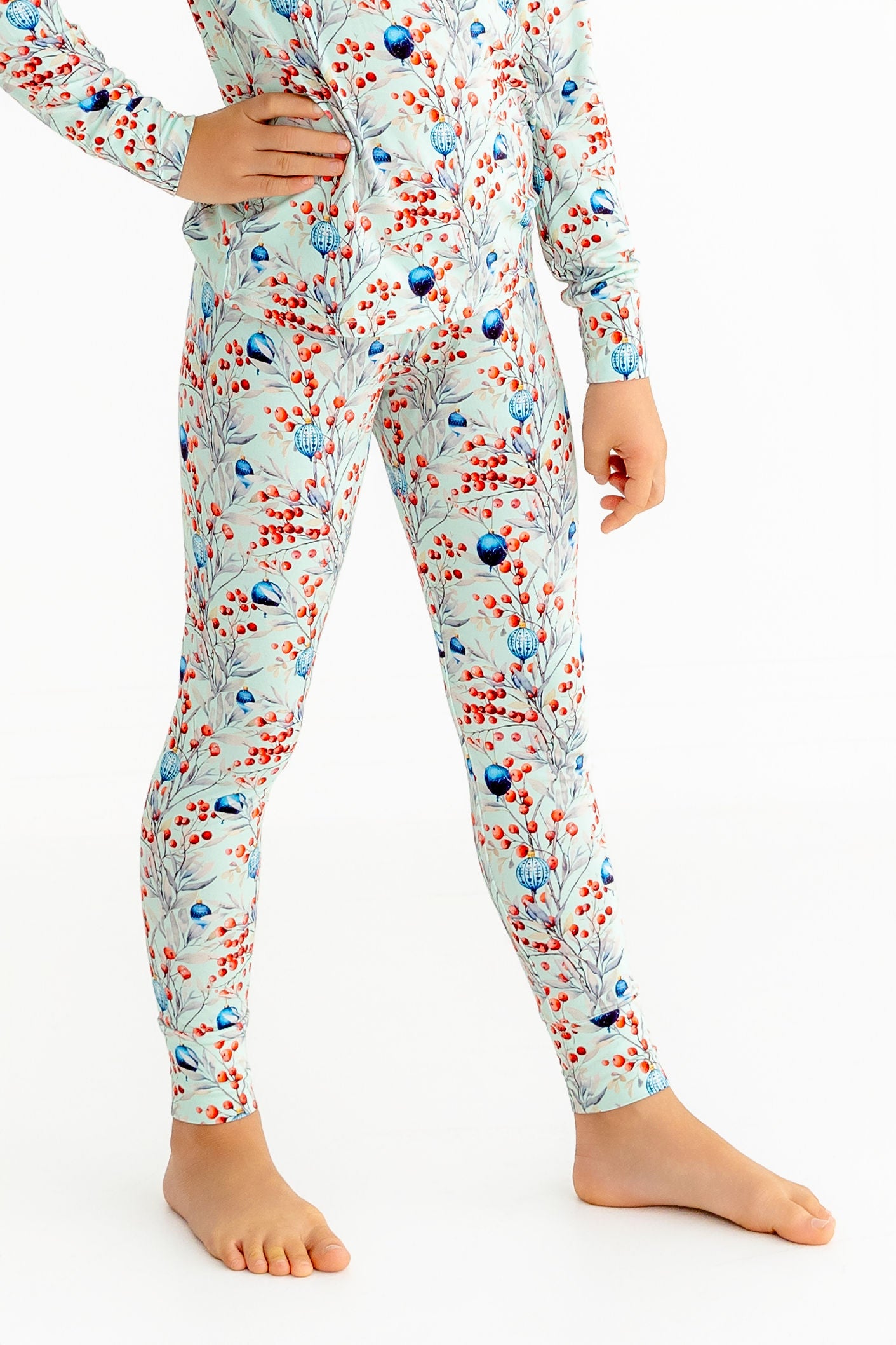 Kids Frosted Berry Pajama Set – Ultra-Soft 2-Piece Winter PJs